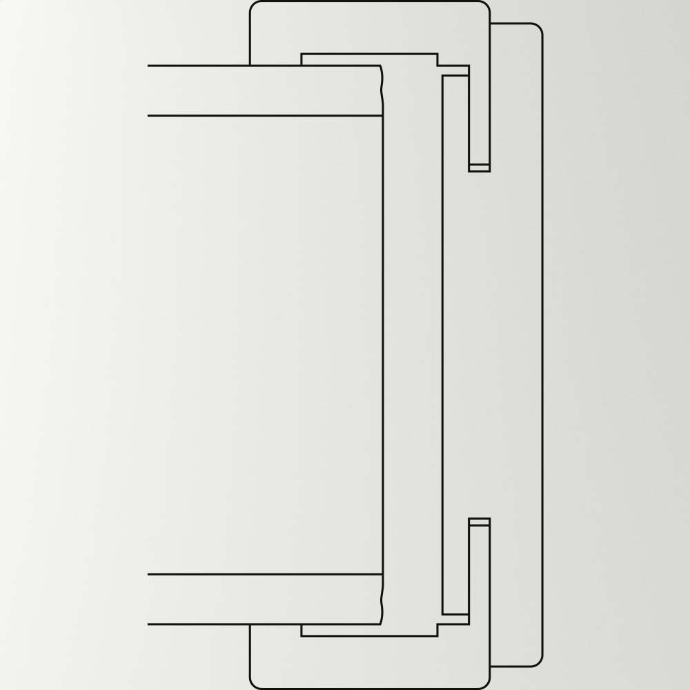 Huga Durchgangsfutter Durat Weissseidenmatt