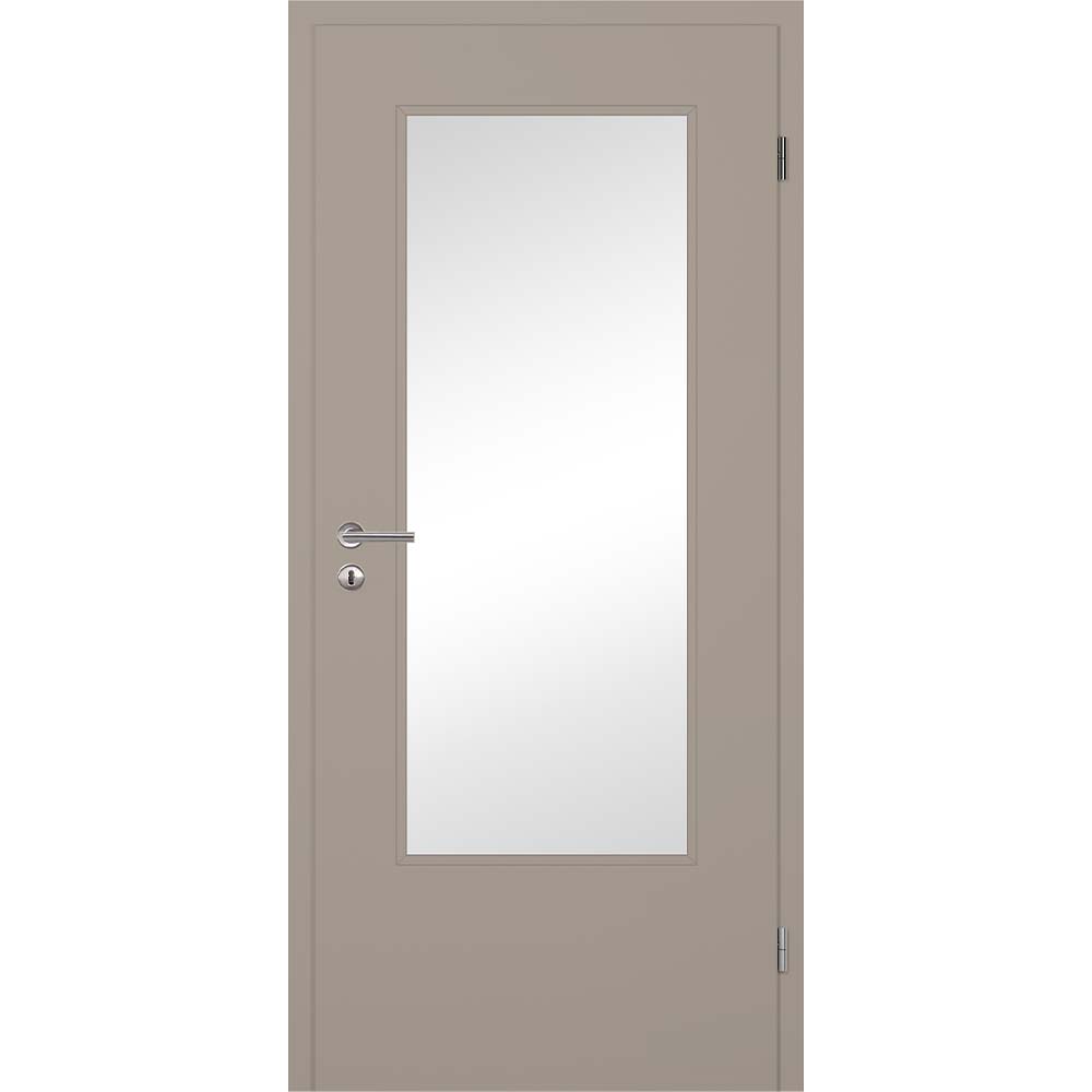 Huga Tuer Lichtausschnitt Versioultramatt Taupe