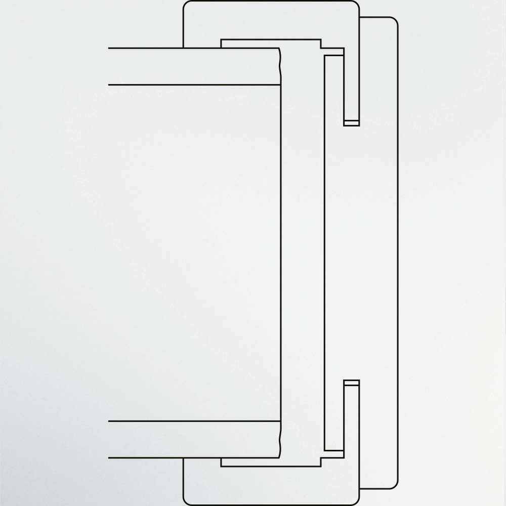 Huga Durchgangsfutter Premiumlack Weiss Huga Durchgangsfutter Premiumlack Weiss