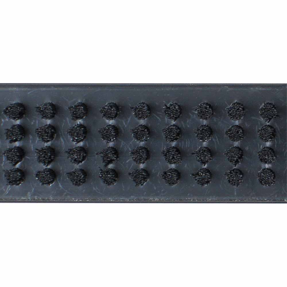 Aluclean Schmutzschleuse Buerstenprofil4 Schwarz