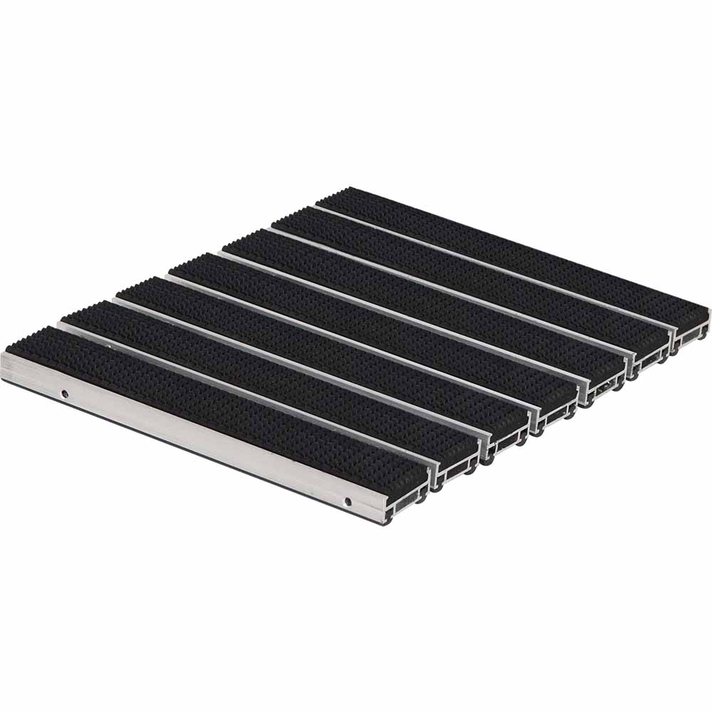 Aluclean Schmutzschleuse Gummiprofil Schwarz