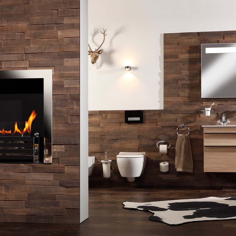 Reichert Reliefholzspaltholz Eiche Dunkeloxidiert Spaltrau