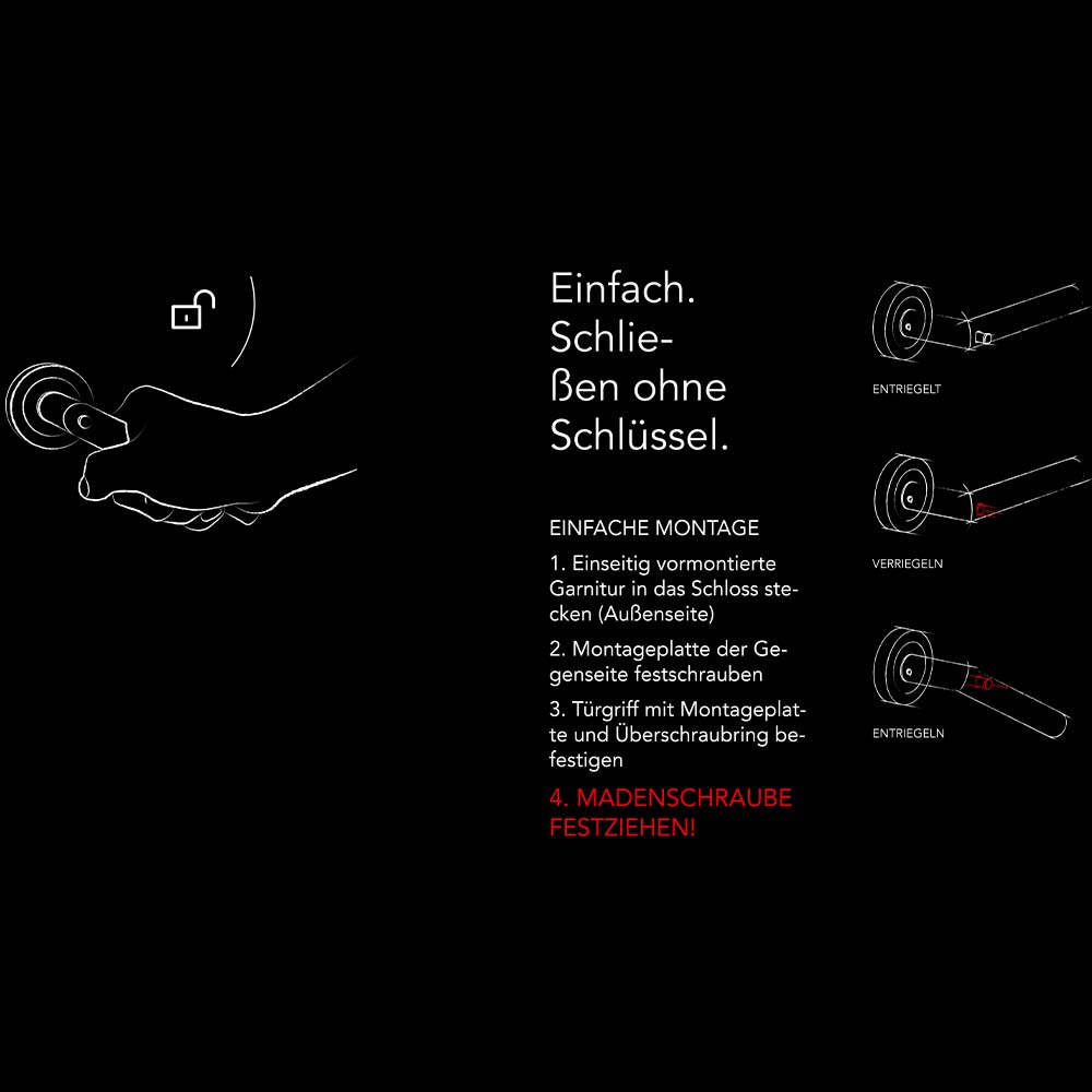 Karcher Drueckergarnitur Rhodos Er28bcr 83
