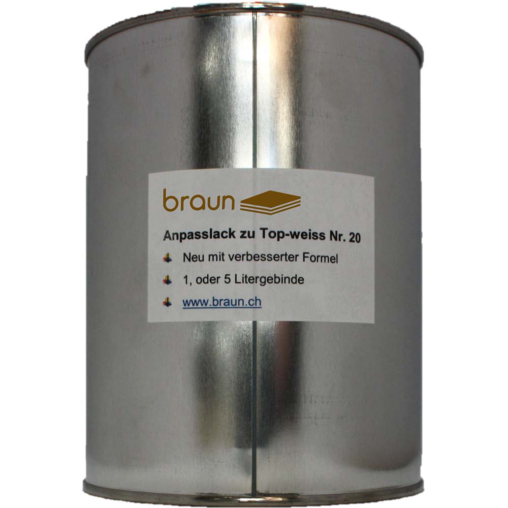 Anpasslack Topweiss Nr20 Anpasslack Topweiss Nr20