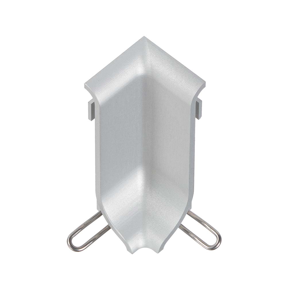 Stucky Alusockelfuss Innenecke 4010 Silber