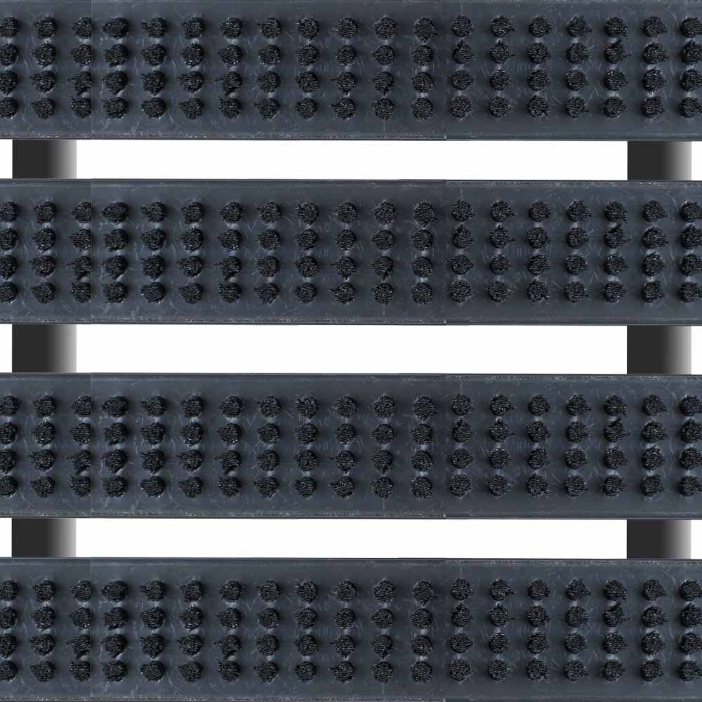 Aluclean Schmutzschleuse Buerstenprofil4 Schwarz