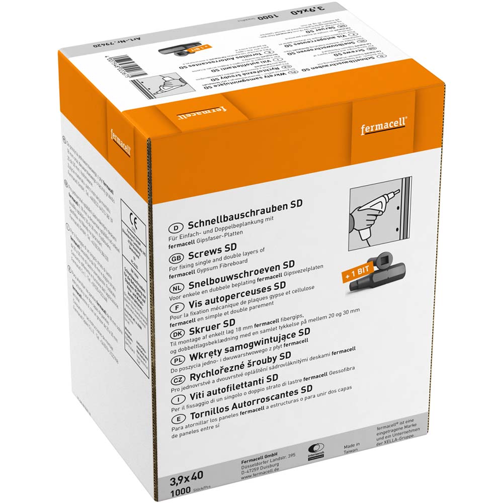 Fermacell Schnellbauschraube Squaredrive 40Mm Fermacell Schnellbauschraube Squaredrive 40Mm