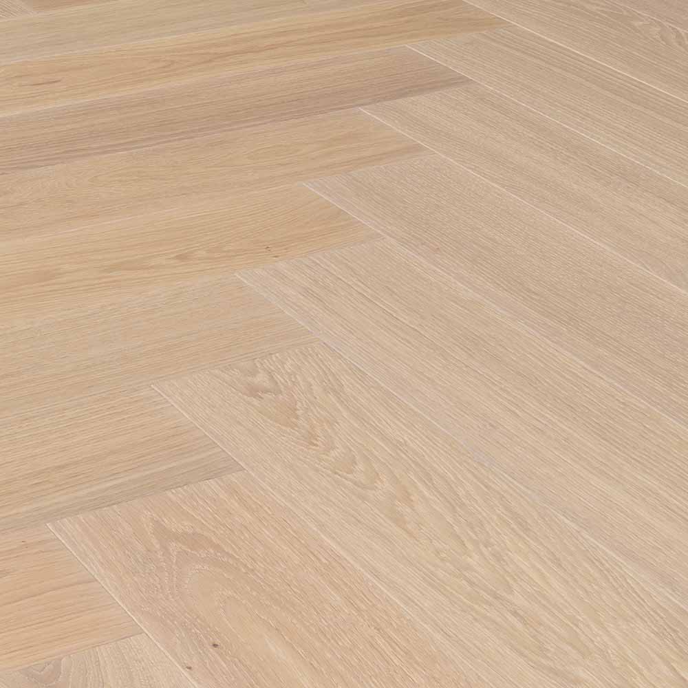 Bravura Parkettfischgrat Eiche Bishorn Classicgebuerstet Weiss