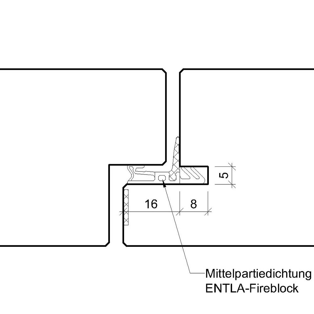 Entla Fireblock Mittelpartiedichtung Entla Fireblock Mittelpartiedichtung