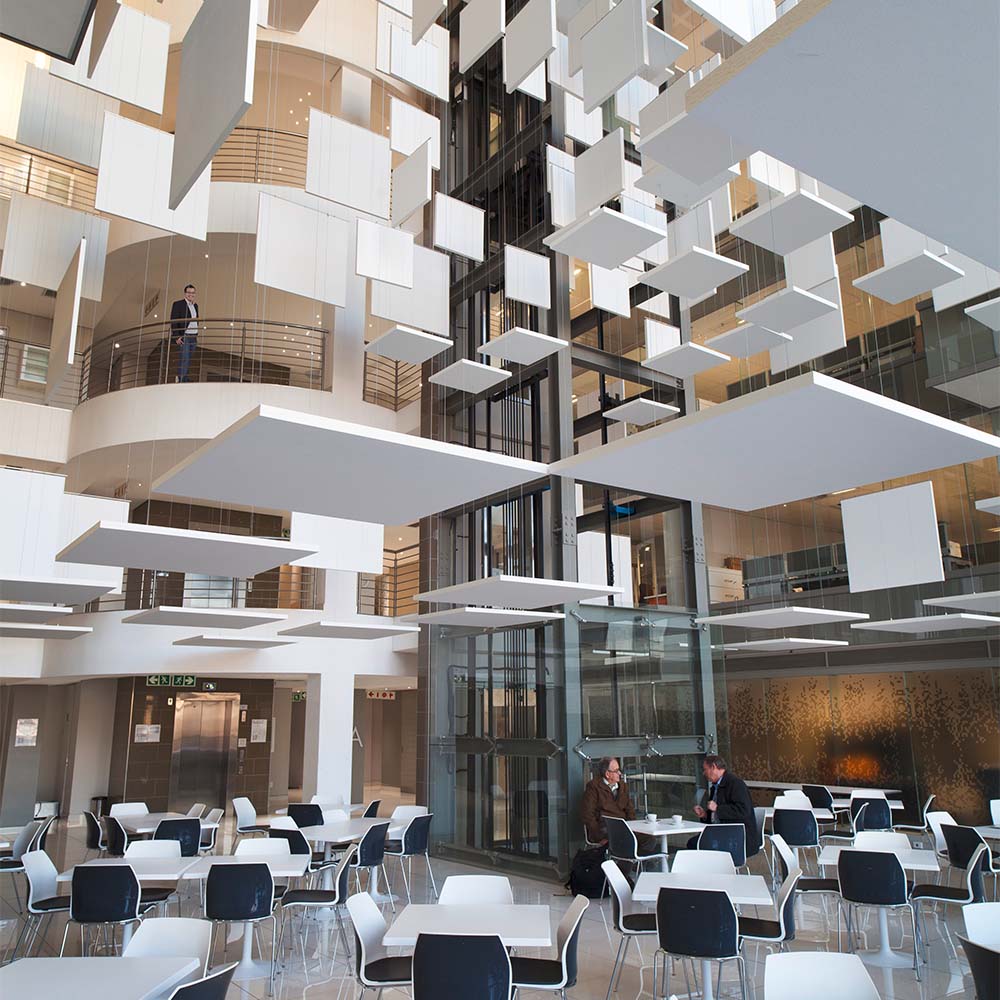 Ecophon Solo Square Weiss