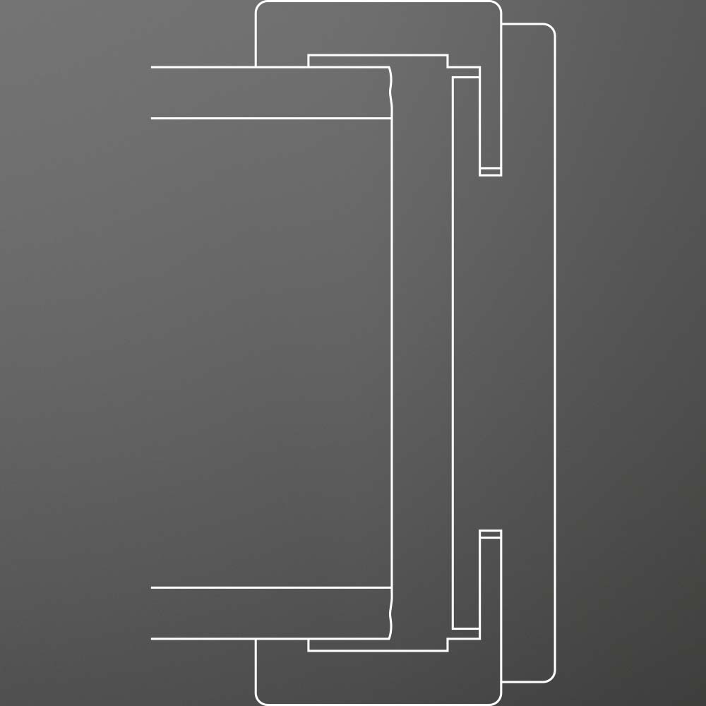 Huga Durchgangsfutter Versioultramatt Anthrazit Huga Durchgangsfutter Versioultramatt Anthrazit