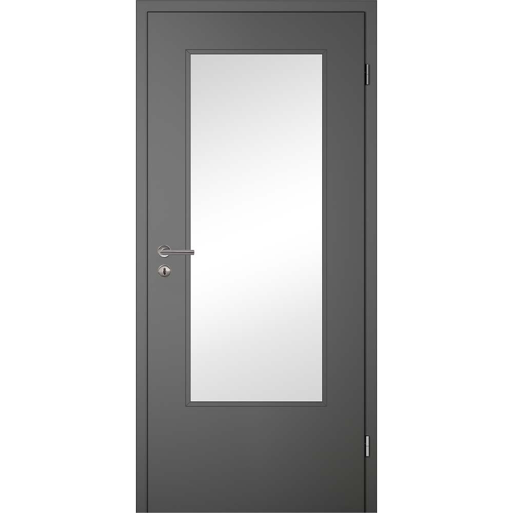 Huga Tuer Lichtausschnitt Versioultramatt Anthrazit Huga Tuer Lichtausschnitt Versioultramatt Anthrazit