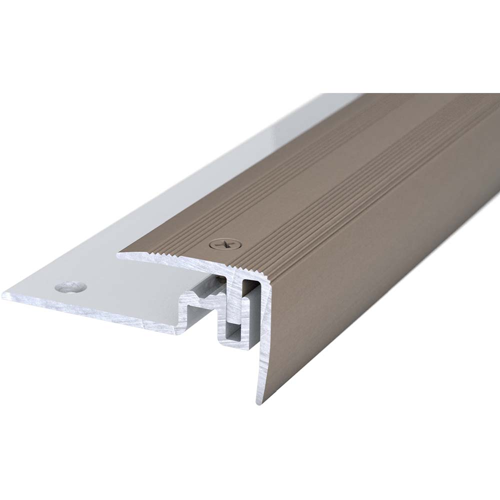 Capri Treppenkante 420 Edelstahlmatt Capri Treppenkante 420 Edelstahlmatt